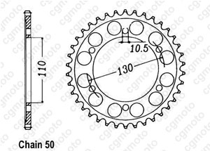 Couronne Gpx 600 R 88-96