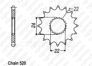 Kit chaine Aprilia 125 Tuareg Wind