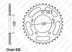 Kit chaine Aprilia 125 Rspista