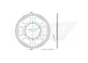 Kit chaine Aprilia RS4 125