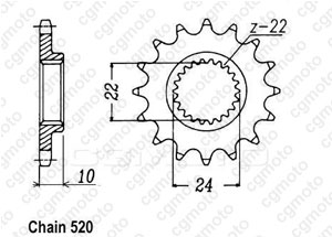 Kit chaine Bmw F 650 F/St