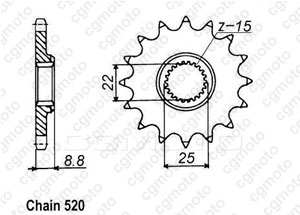 Kit chaine Beta Rr250 Enduro