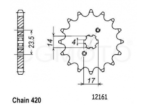 Kit chaine Kit Chaine Type OEM 11x53 REG