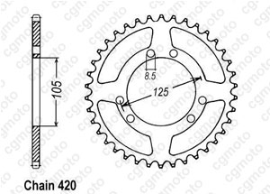 Kit chaine Kit Chaine Type OEM 11x53 REG