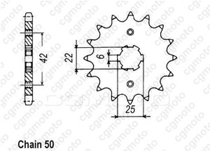 Kit chaine Honda Cb 250 Twin/N