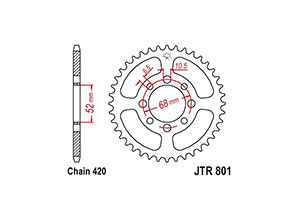 Kit chaine Kawasaki Klx 110