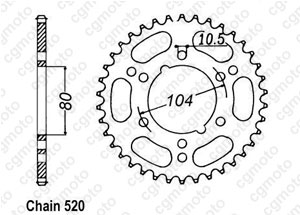 Kit chaine Kawasaki Zxr 400