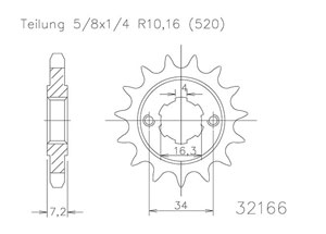 Kit chaine Ktm Duke 200 2014