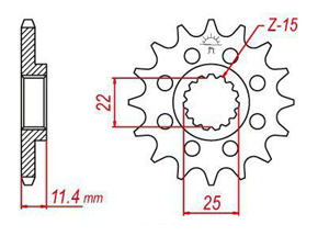 Kit chaine Ktm Lc4-e 640 Enduro