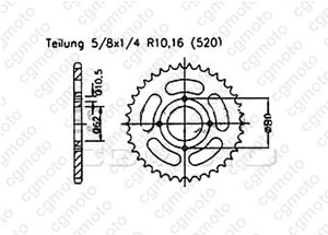 Kit chaine Sachs 125 Roadster V2