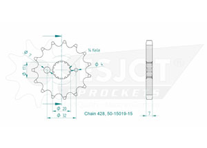 Kit chaine Sachs 125 Zx