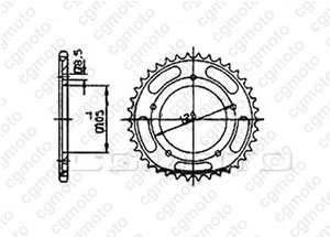 Kit chaine Sachs 125 Zx