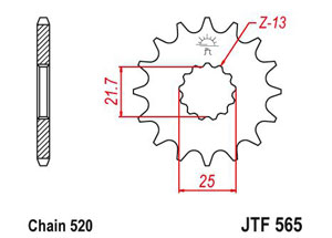 Kit chaine Yamaha Yz 250