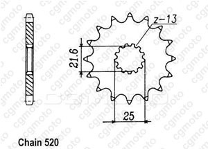 Kit chaine Yamaha Yz 250