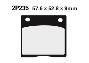 Plaquette de frein Nissin 2P235NS semi-metallique