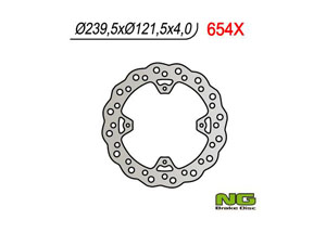 Disque de frein petale arriere fixe pour HM CRE250, 450, Honda CRF250R, 450R