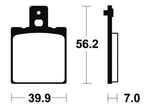 Plaquettes de frein TECNIUM MA19 Organique