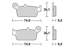 PLAQUETTES de FREIN BRAKING 701CM46