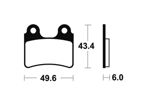 Plaquettes de frein TECNIUM MA302 Organique