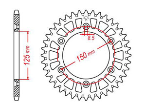 Couronne Alu TT Esjot Couleur