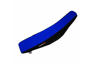 Housse de selle TM MX-EN 125 250 450 530 2003-2007 TOP BLUE- SIDE BLACK (M1010-2BLB)