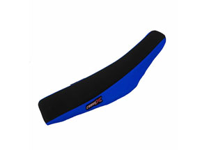 Housse de selle TM MX-EN 125 250 450 530 2008-2014 TOP BLACK- SIDE BLUE (M1011-2BBL)