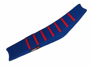 Housse de selle KTM SXF 250-450 16-18 SX 125-150 16-18 SX 250 17-18 EXC 17-19 TOP BLUE- SIDE BLUE-STRIPES RED (M518-3BLBLR)