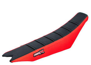 Housse de selle BETA RR-RS 2020 TOP BLACK- SIDE RED-STRIPES BLACK (M913-3BRB)