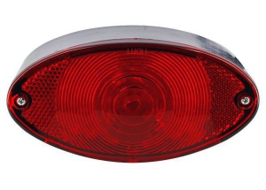 Feu Arrière Ovale Rouge Led - 125 x 63 mm .Profondeur : 52 mm