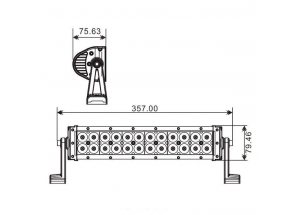 Projecteur 24 LED Quad 72 W