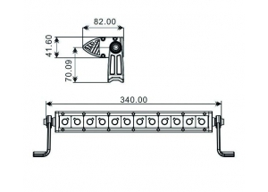 Projecteur 12 LED Quad 60W 3D