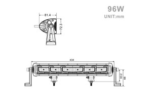 Projecteur LED 96W