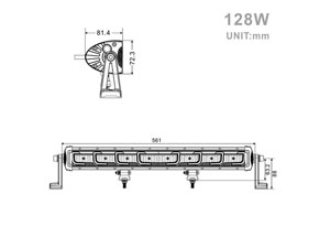 Projecteur LED 128W