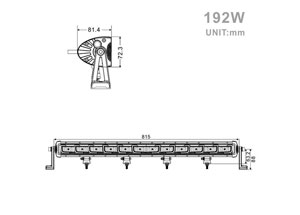 Projecteur LED 192W