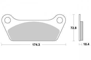 Plaquettes de frein spéciale CUSTOM SERIES Semi-Métal