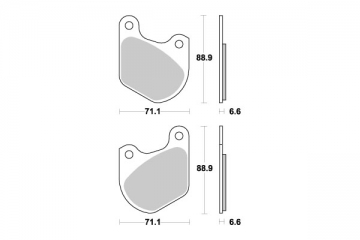 Plaquettes de frein spéciale CUSTOM SERIES Semi-Métal