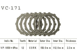 Kit Disques d'Embrayage Garnis Cb/Cbx650 1982