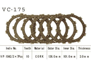 Kit Disques d'Embrayage Garnis Cbr600 F 1999/2000