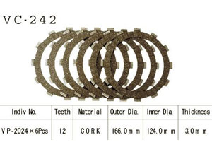 Kit Disques d'Embrayage Garnis Xs 650 Se 1981/1983