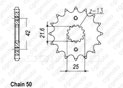 Pignon Gpx 600 R 88-97