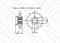 Pignon Quad 125 Aeon 00-04