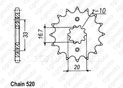 Pignon Kx-f/Rm-Z 250 04-