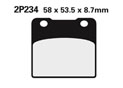 Plaquette de frein Nissin 2P234NS semi-metallique