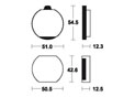 Plaquettes de frein TECNIUM MA10 Organique