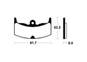 Plaquettes de frein TECNIUM MA52 Organique