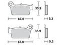 PLAQUETTES de FREIN BRAKING 890CM44