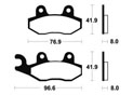 Plaquettes de frein TECNIUM MOR111 Métal fritté
