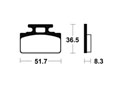 Plaquettes de frein TECNIUM MA118 Organique