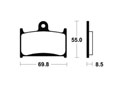 Plaquettes de frein TECNIUM MA124 Organique