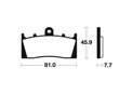 Plaquettes de frein TECNIUM MA243 Organique